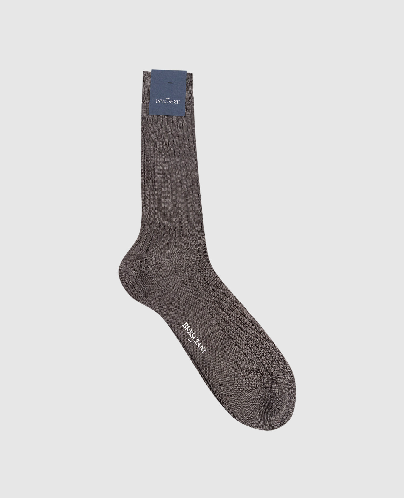 

Grey ribbed socks Bresciani