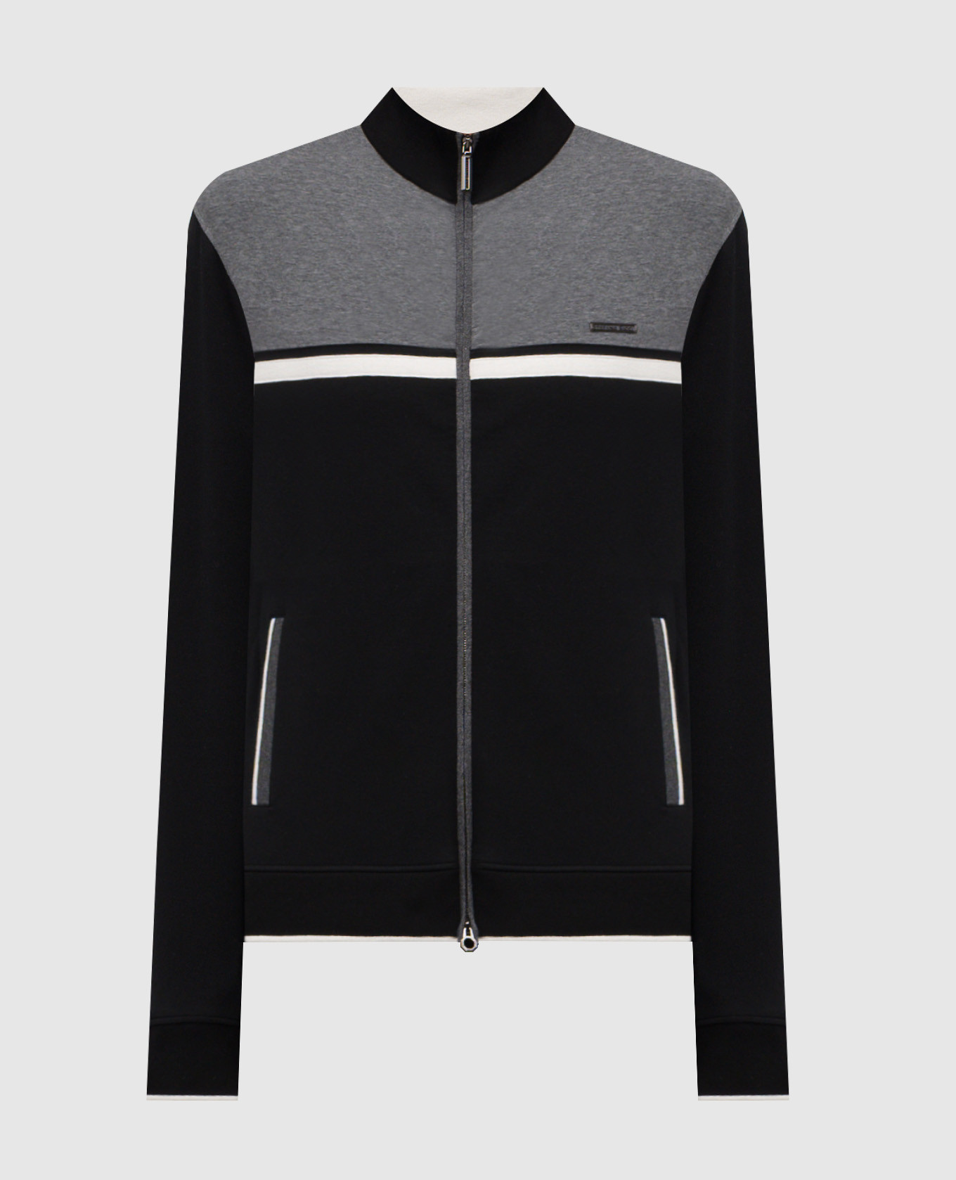 

Black sports jacket with logo Stefano Ricci