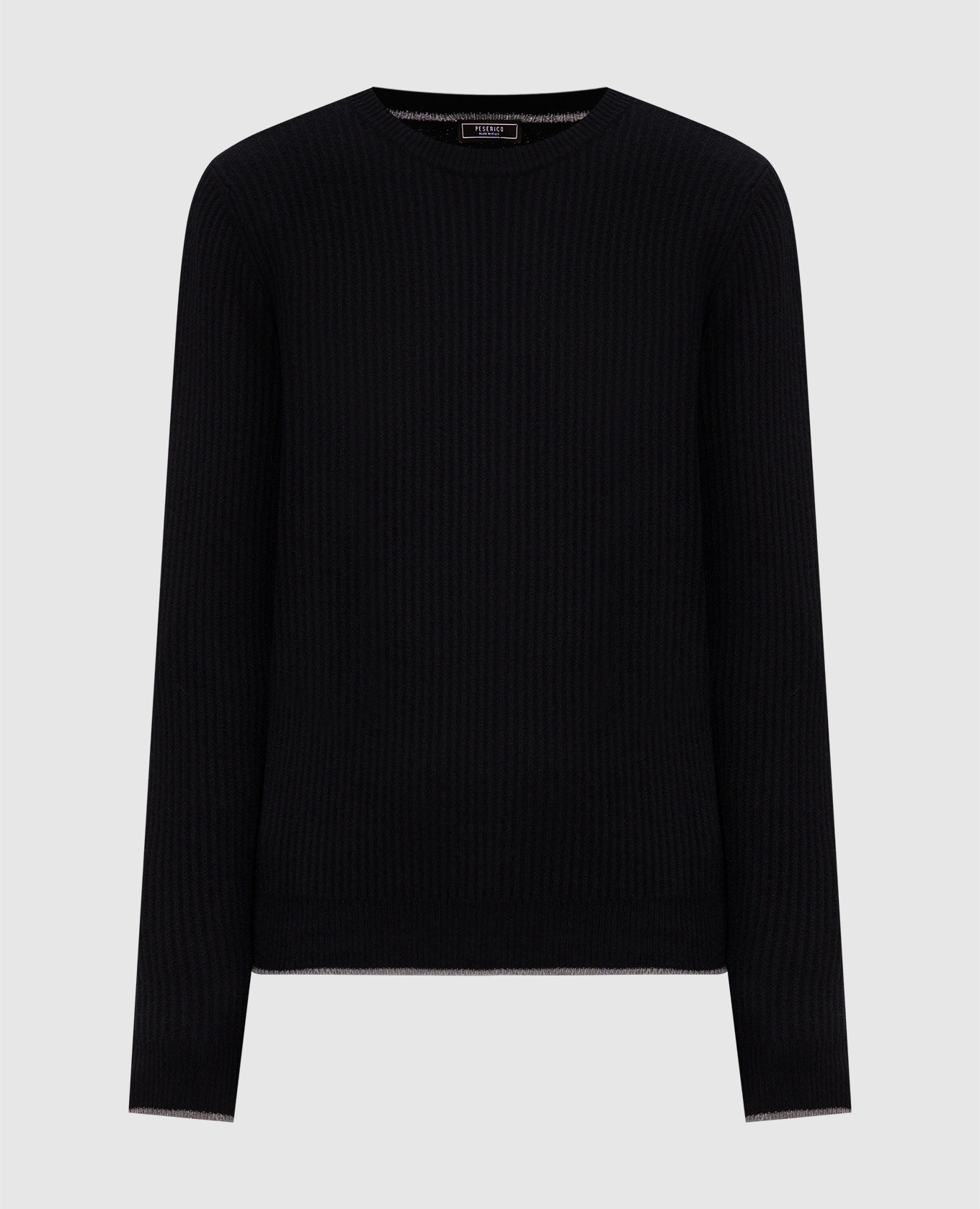 Blue wool and cashmere sweater