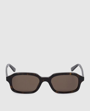 Alexander McQueen Brown tortoiseshell sunglasses 861658J0749