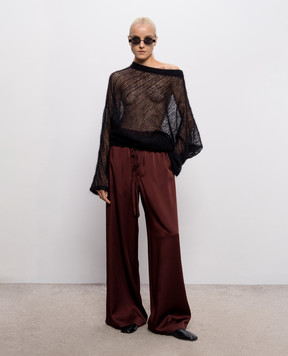 Ann Demeulemeester Sofi Relaxed Lounge burgundy pants B0014272FA647