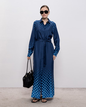 Casablanca Blue printed dress WSP26DR19001