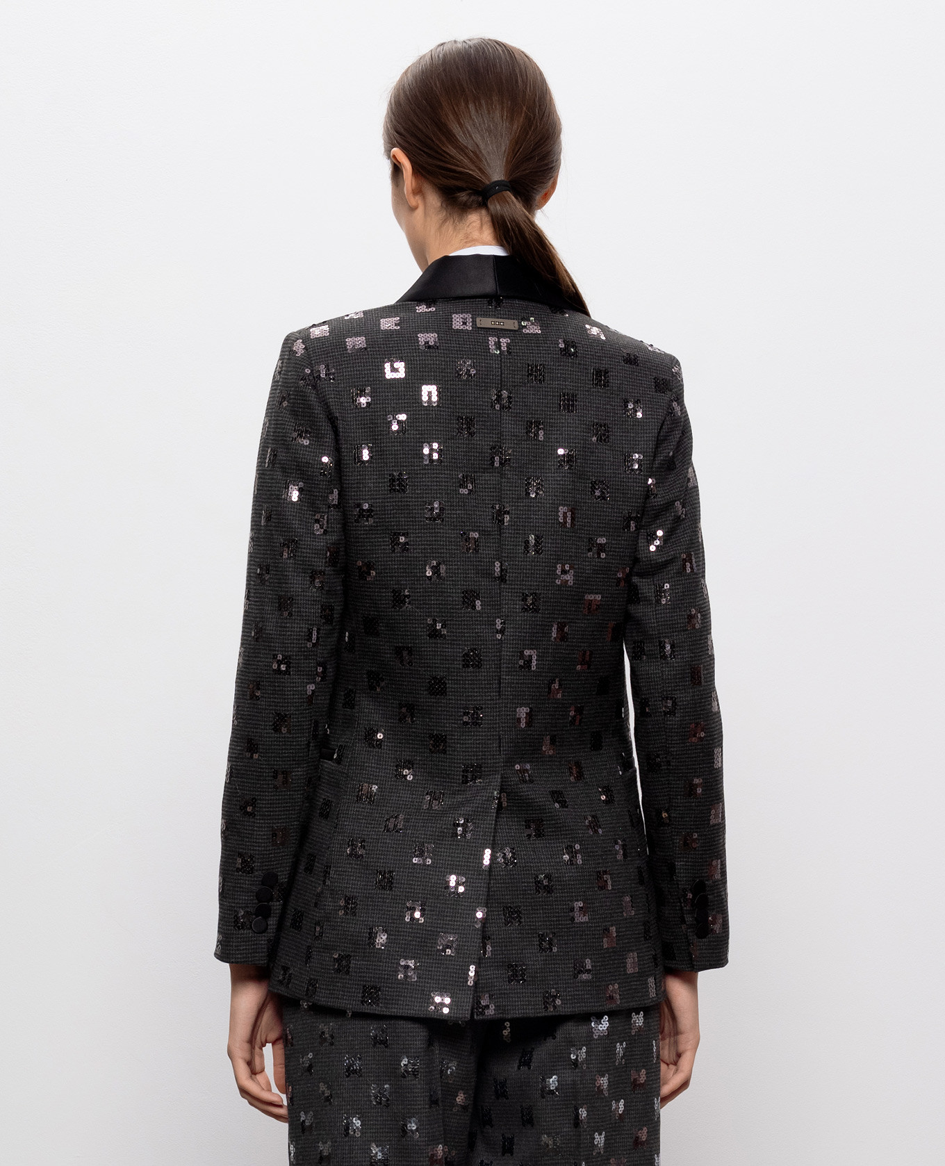 Gray jacket with sequins Peserico 4