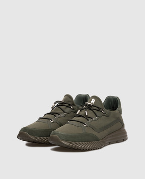 Stefano Ricci Khaki sneakers with logo UV689G2402TSDPWY