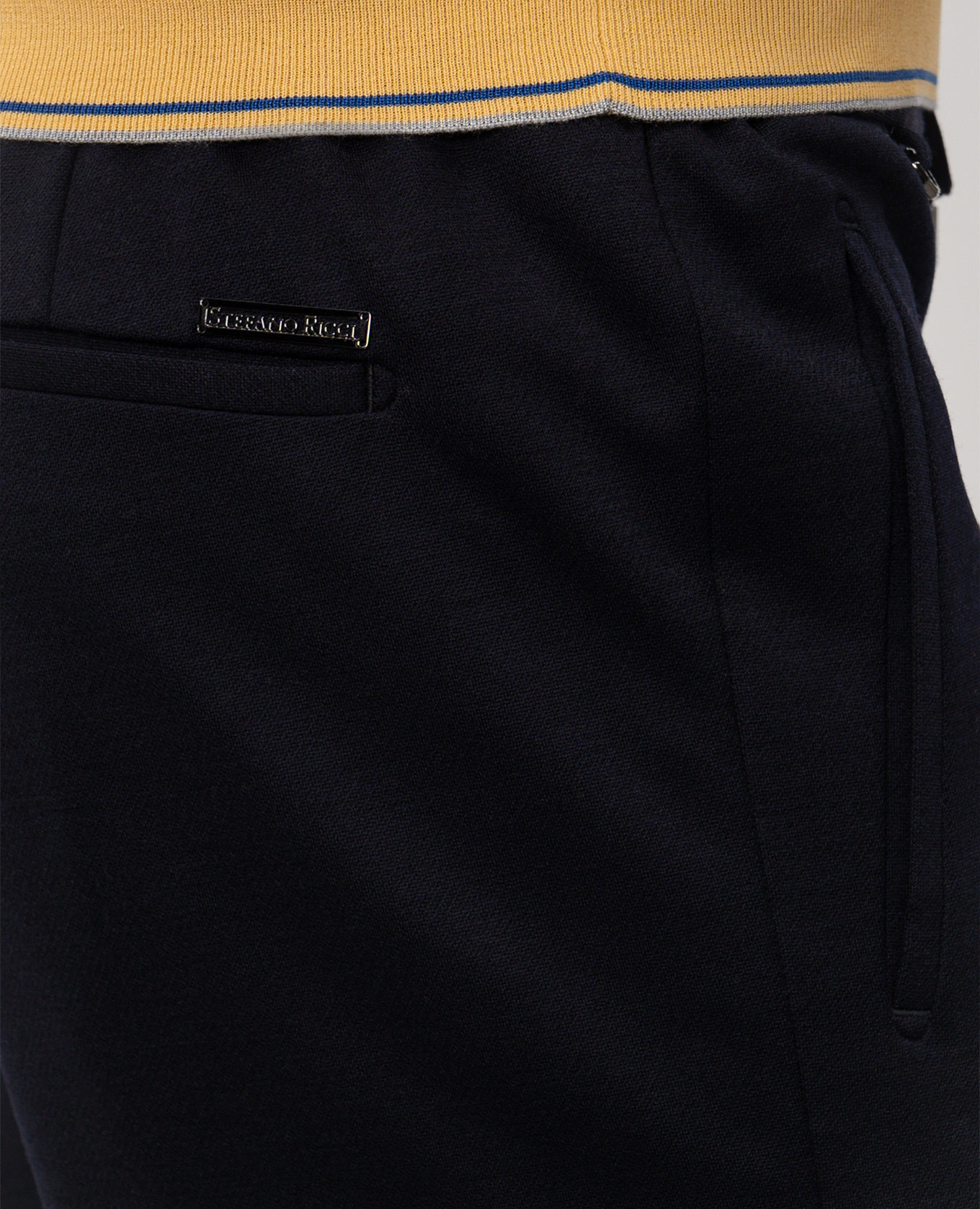 

Navy blue wool and silk shorts Stefano Ricci