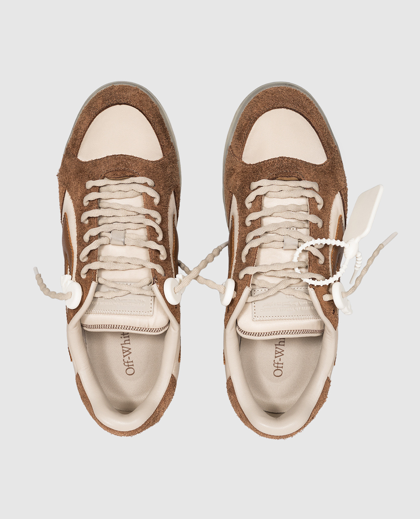 End Of Play brown combination sneakers Off-White 4