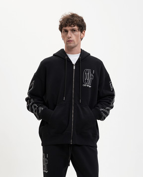 Off-White Double Arrow black sports jacket 44MBE015S26F002