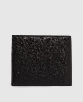 Dolce&Gabbana Black leather protmone with logo plate BP1321AG219