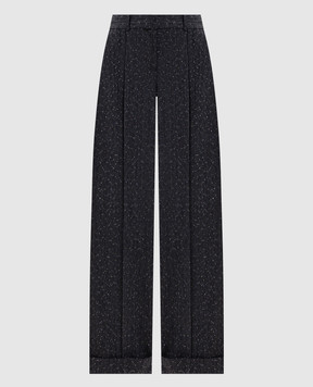 Alexander McQueen Grey wool trousers with lapels 876673QJAGG