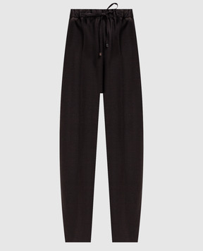 Kiton Brown wool pants D62106K0109I