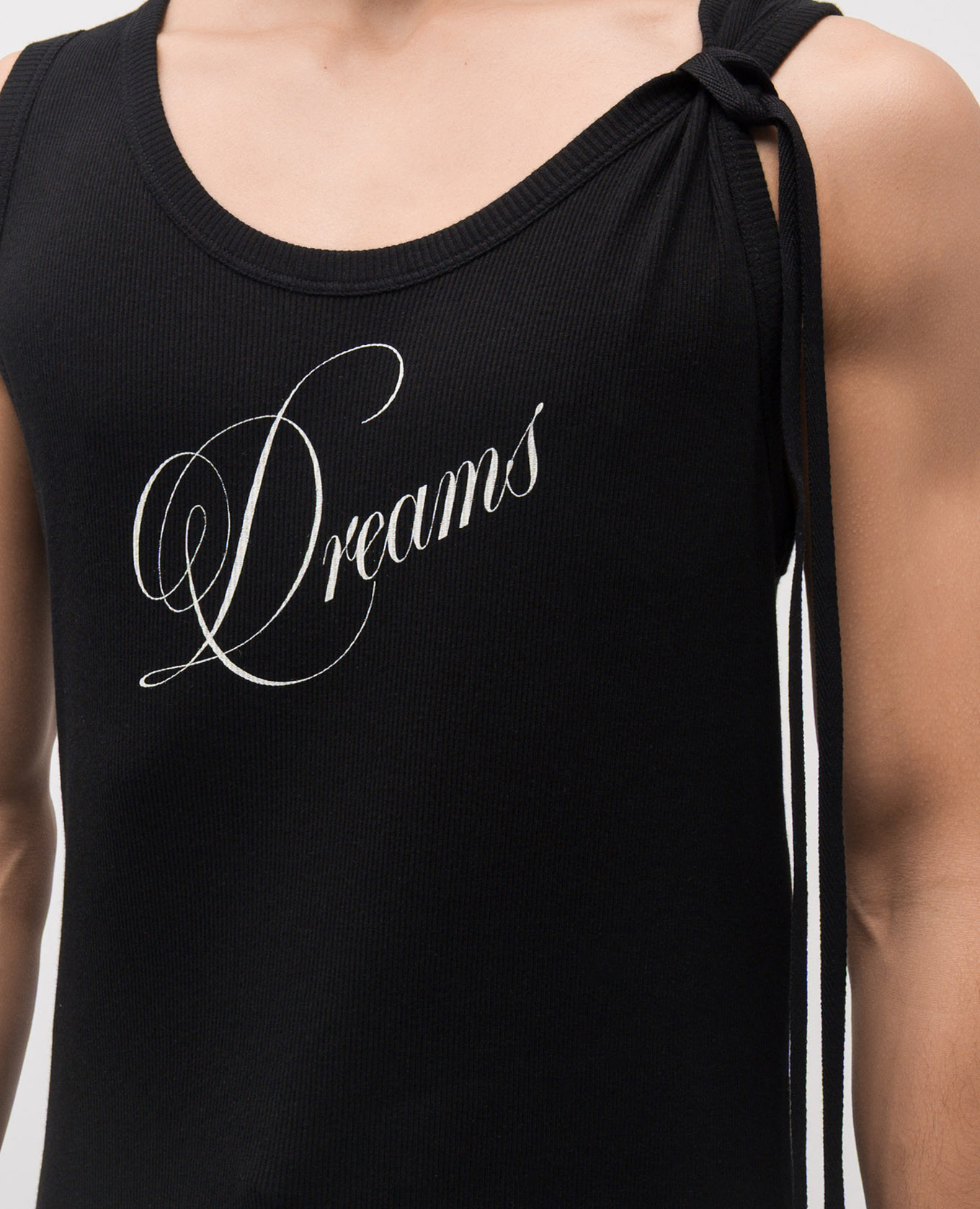 

Black ribbed Seva tank top Ann Demeulemeester