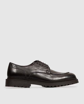 Sturlini Dark brown leather derby shoes 56005