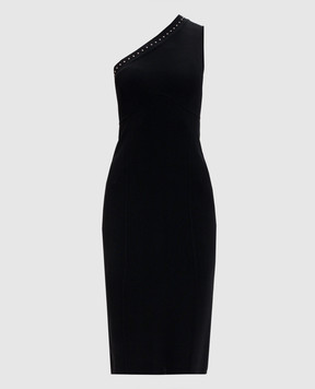Twinset Black one-shoulder dress 261AP3120