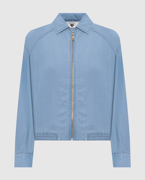 Twinset Blue denim-effect jacket 261LL2QBB