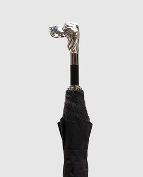 Pasotti Black Folding Umbrella Dog OMIT64SRASOXFORD18W40