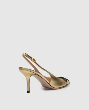 Valentino Bepointy gold leather slingbacks 8W2S0LQ1BPY