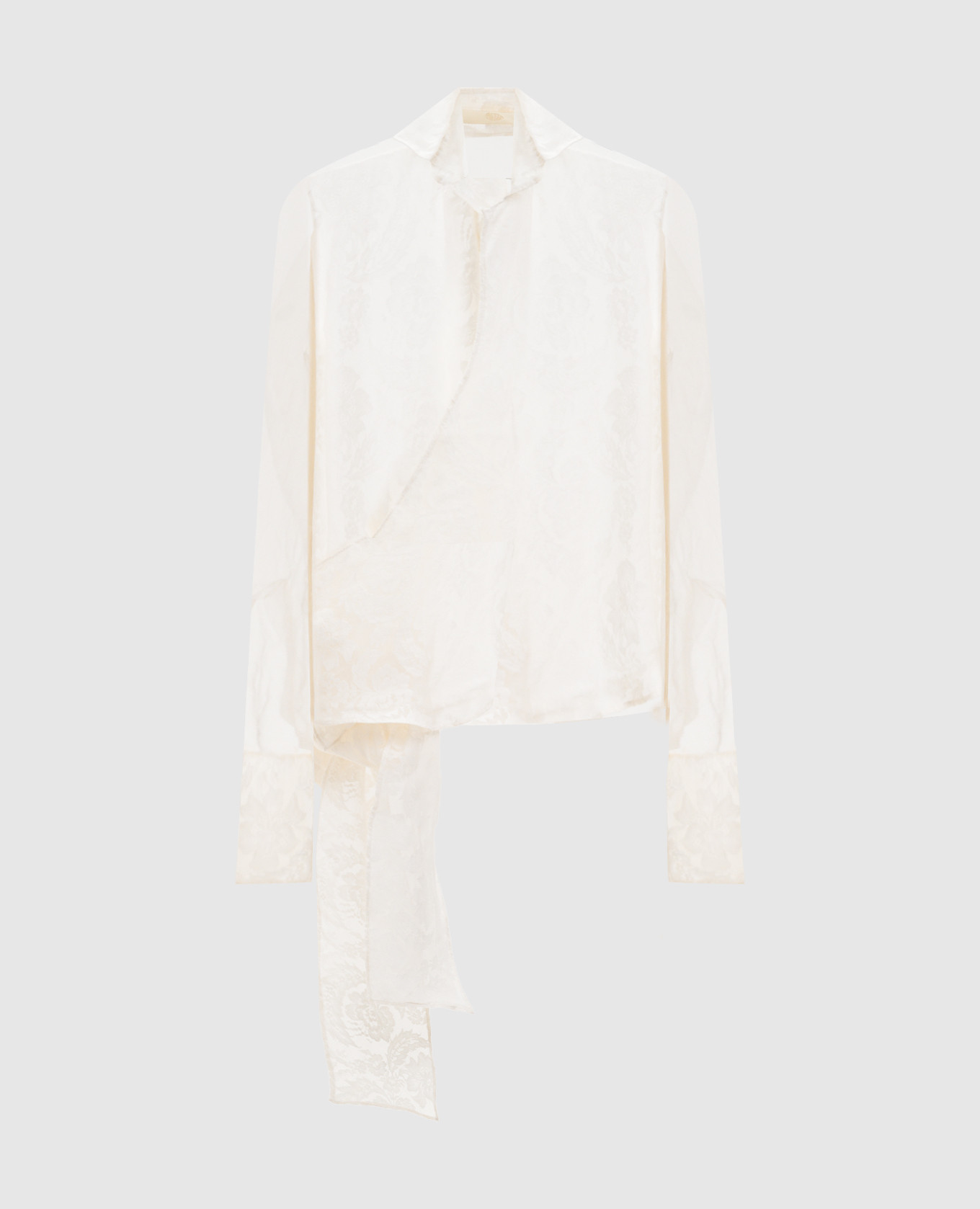 

Ivory silk wrap blouse Marc Le Bihan, Beige