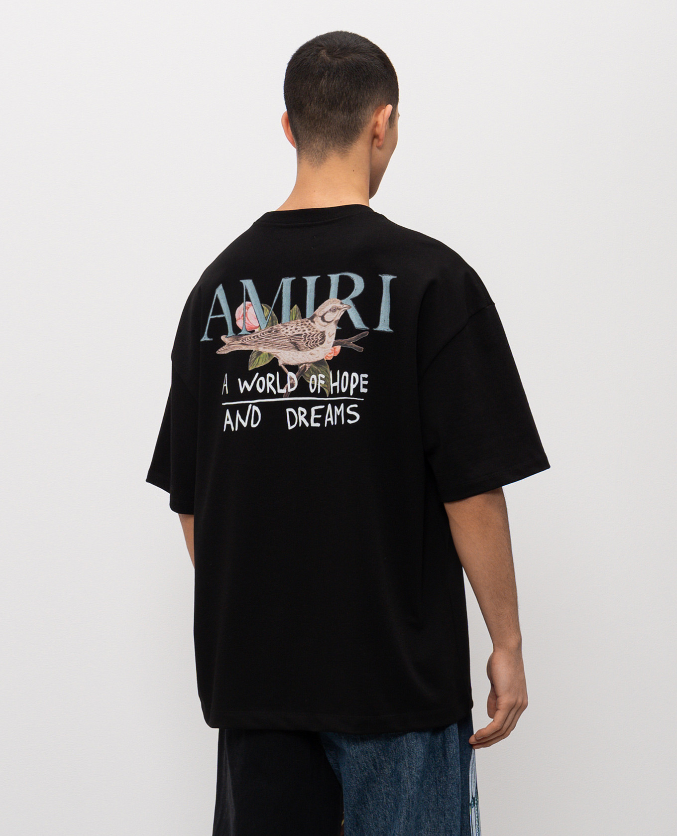 Black T-shirt A World Of Hope And Dreams AMIRI 4