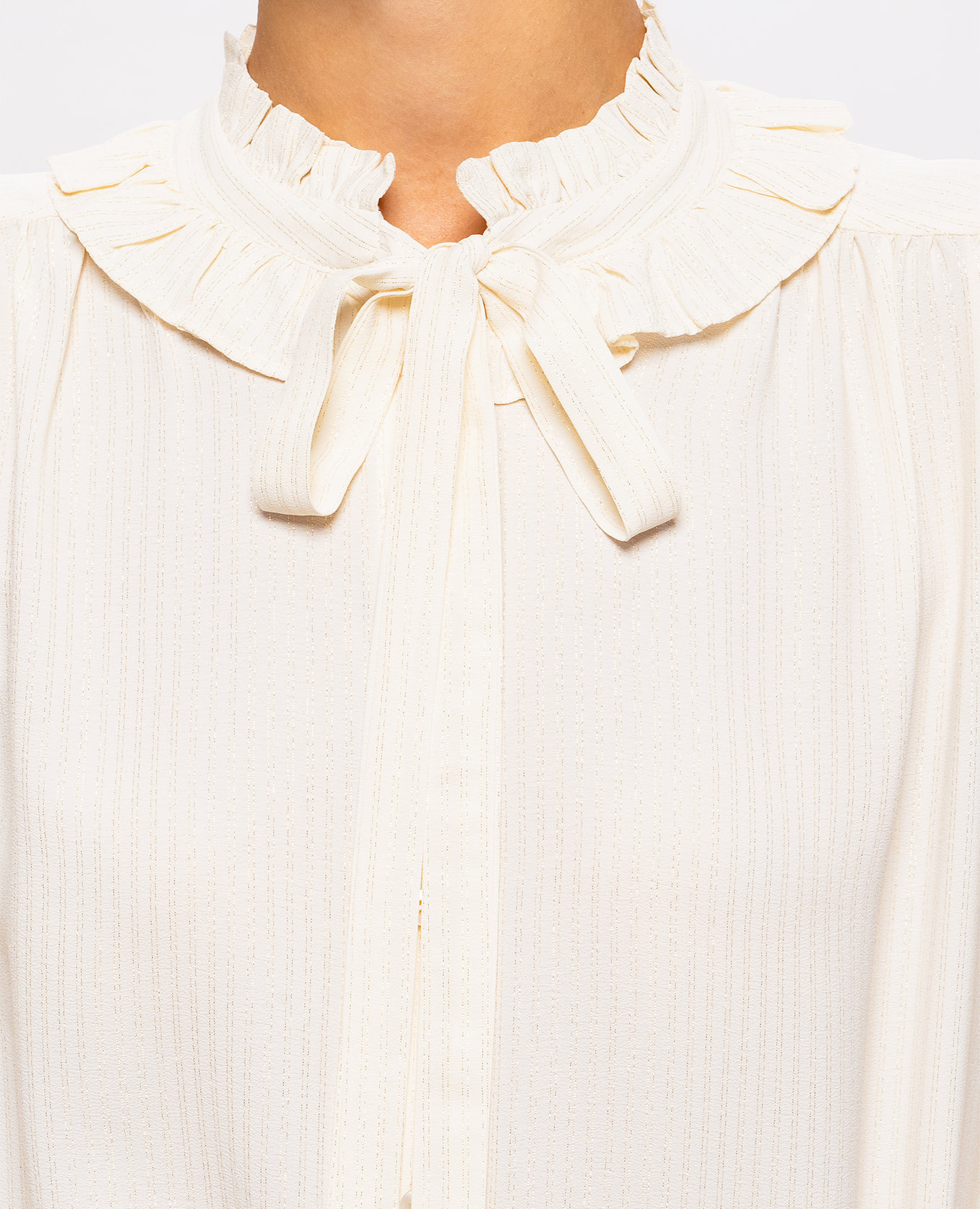 Beige blouse with silk Twinset 5