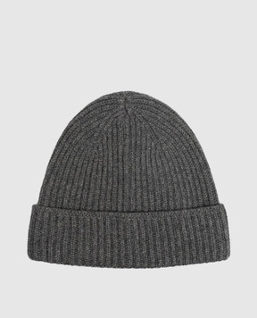 Doriani Cashmere Gray cashmere hat 142B10