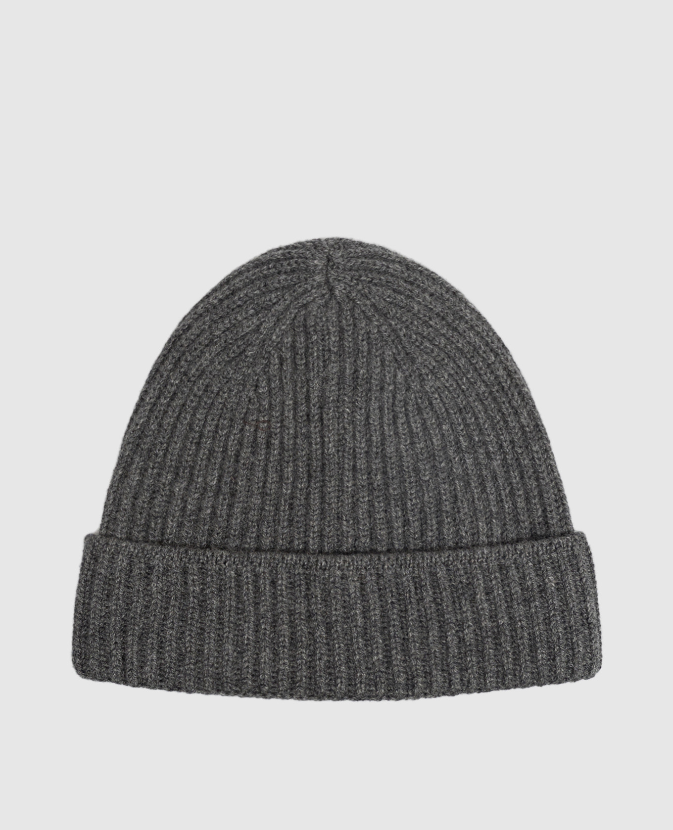 Gray cashmere hat