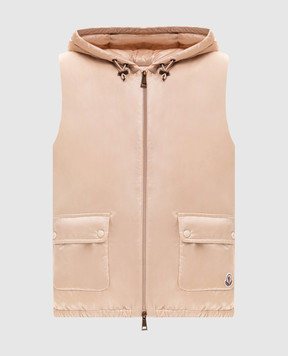 Moncler Beige down vest Lansette L20931A00094597YG