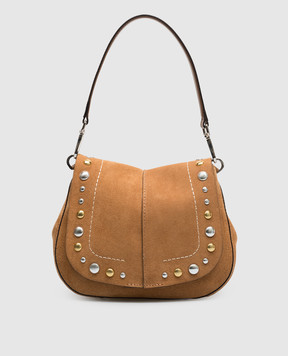 Gianni Chiarini Brown suede bag Helena BS12386CMBRC