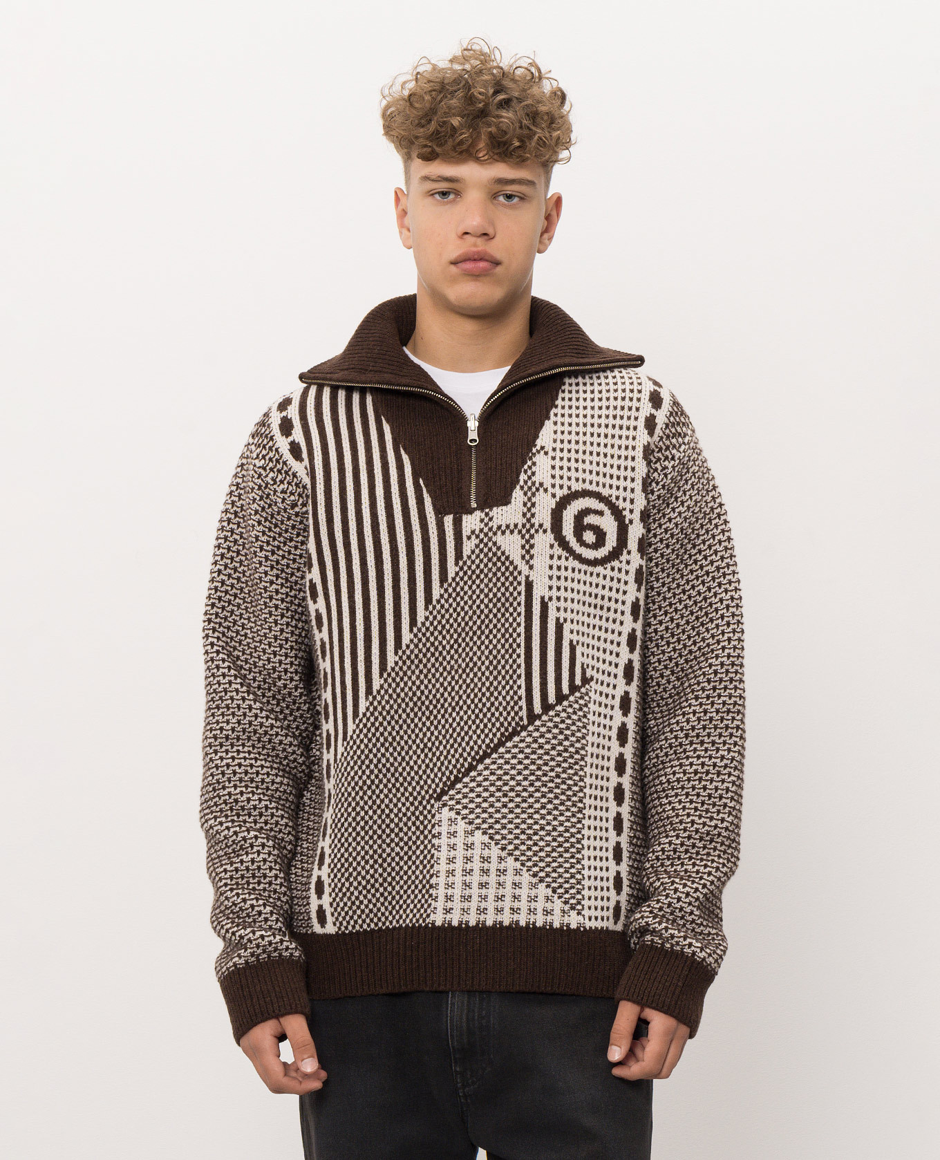 Brown wool sweater Maison Margiela MM6 3
