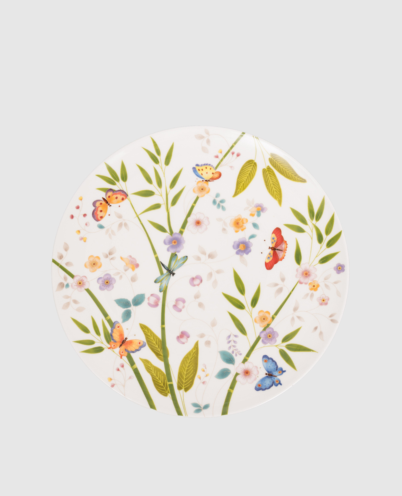 

White porcelain dinner plate Incanto di Primavera Geminiano Cozzi 1765