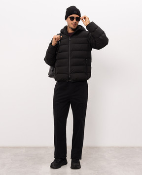 Moncler Black pants with logo patch L20912A00014599P6