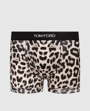 Tom Ford Beige leopard print boxer briefs T4LC31720