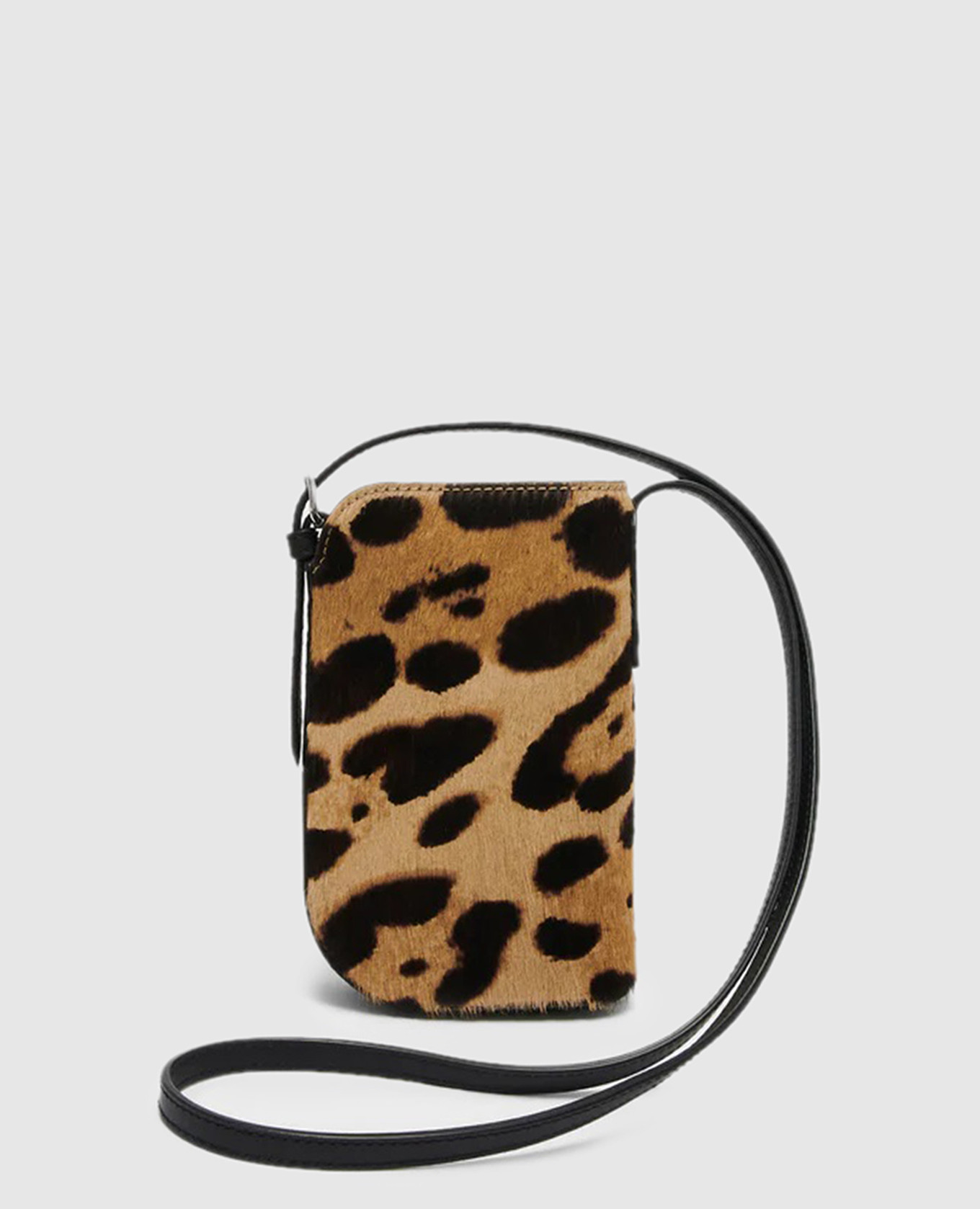 

Pico Quiver brown leather bag in animal print J&M DAVIDSON