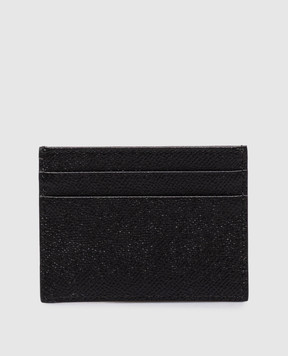 Dolce&Gabbana Black Dauphine leather cardholder BP0330AG219