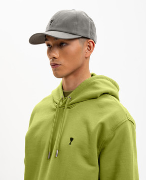 Ami Paris Gray cap with embroidered emblem UCP265AW0041