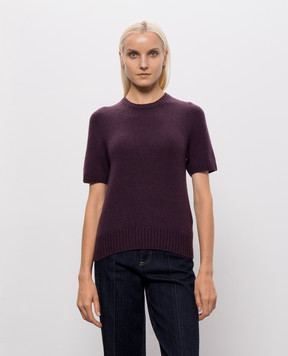 Allude Purple cashmere knit top 26511235