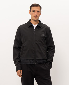 Dolce&Gabbana Black jacket with logo patch G9BQZTFUZFG