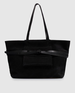 Gianni Chiarini Black suede tote bag BS12696CMSTEMU