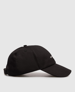 Givenchy Black cap with logo embroidery BPZ0CAP0C4