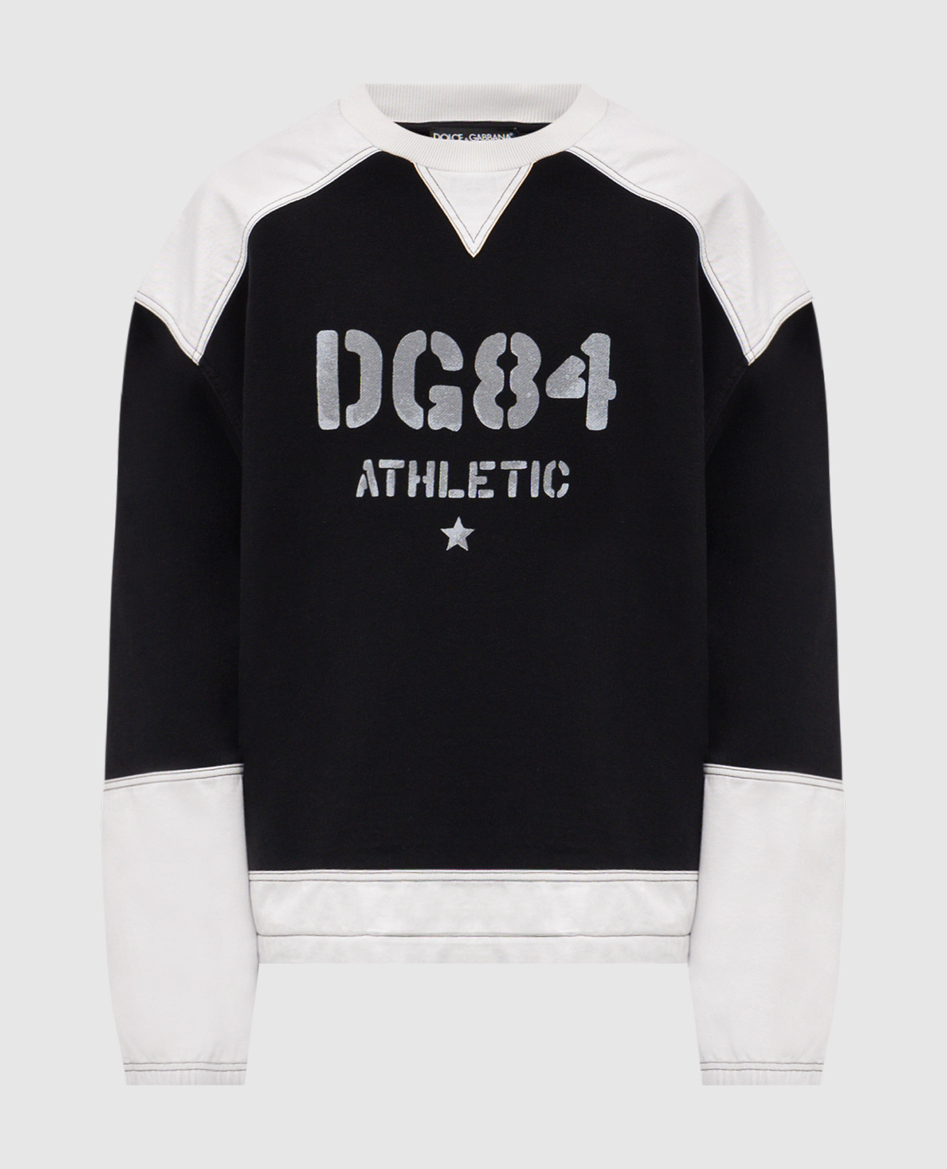 

Black sweatshirt with print Dolce&Gabbana