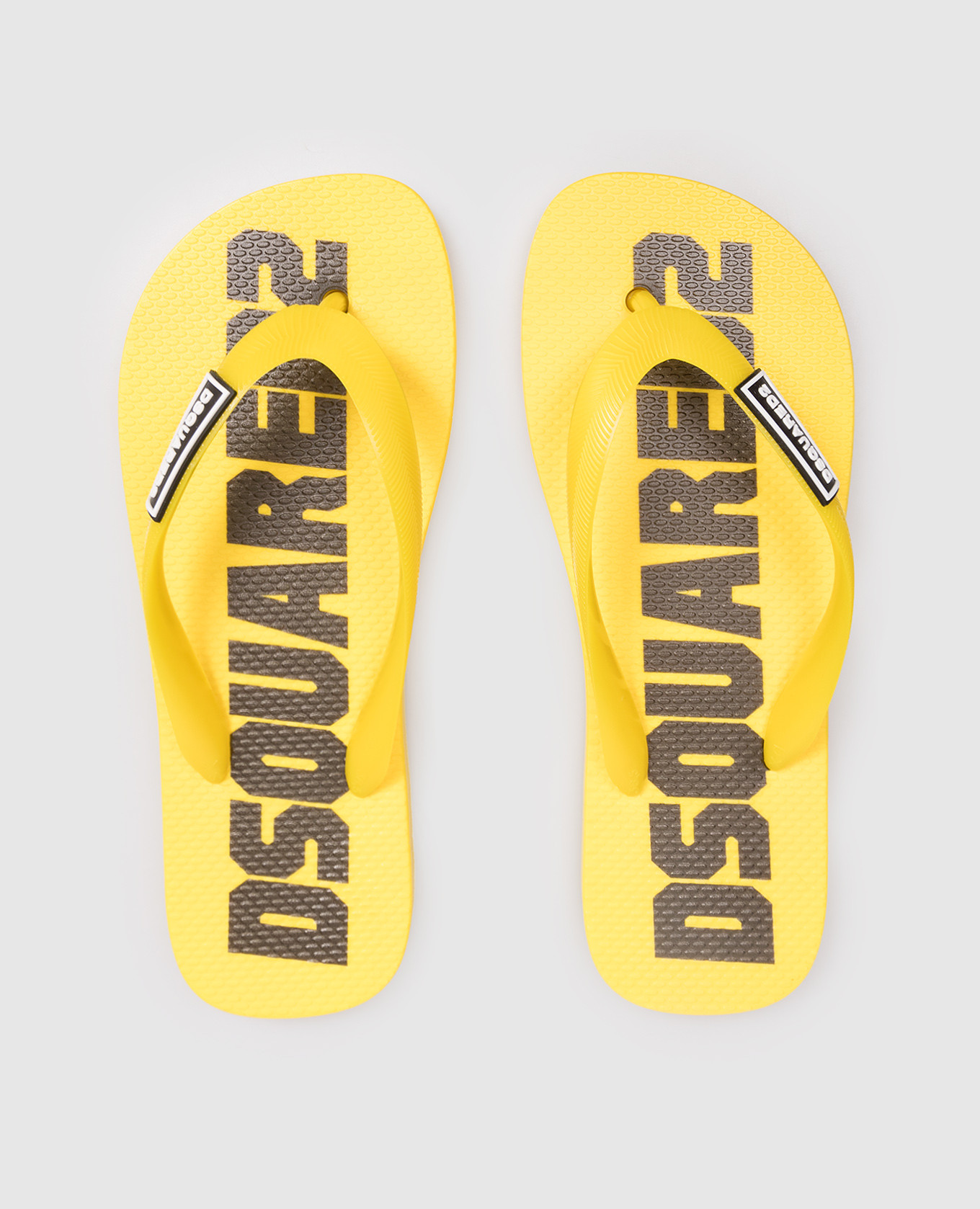 

Children's yellow flip-flops with logo DSQUARED2