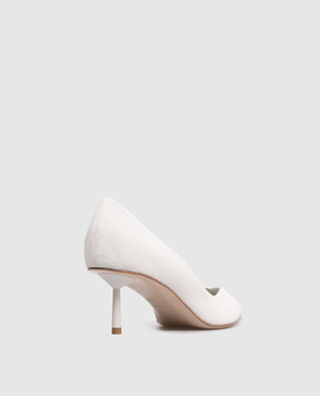 Le Silla Vivienne white suede shoes 4216D060BXPPVEP