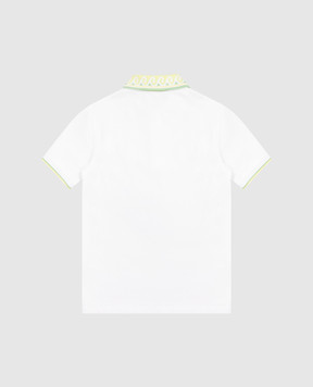 Casablanca Children's white polo shirt KSP26JTP37001GEXBC