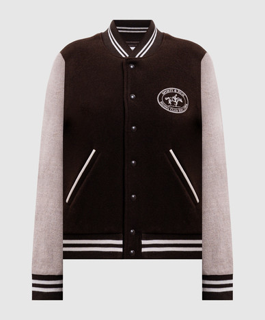 Diana brown wool bomber jacket