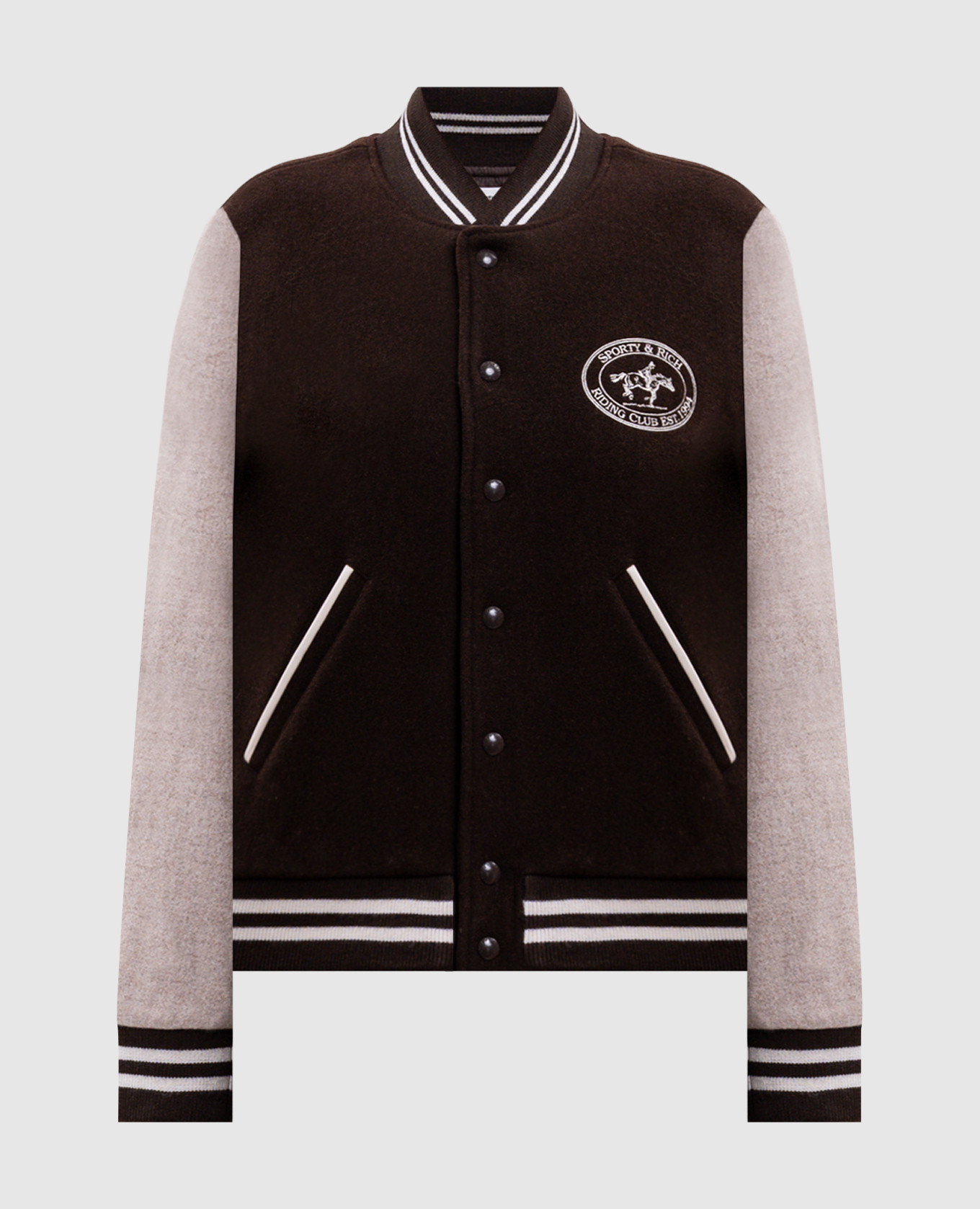 Diana brown wool bomber jacket Sporty & Rich