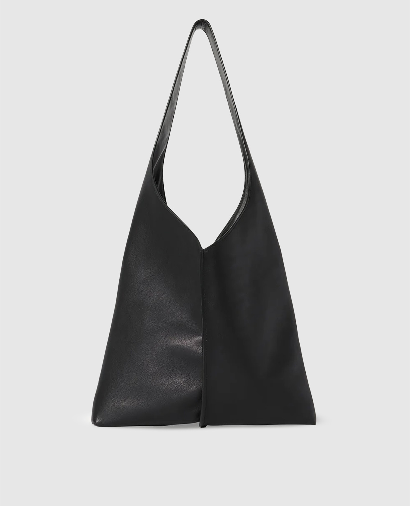 

Black Leather Bindle Stitch Bag The Row