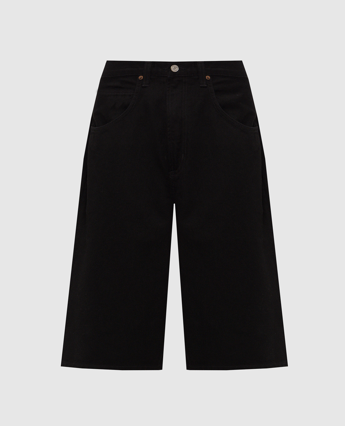 Black denim shorts AGOLDE