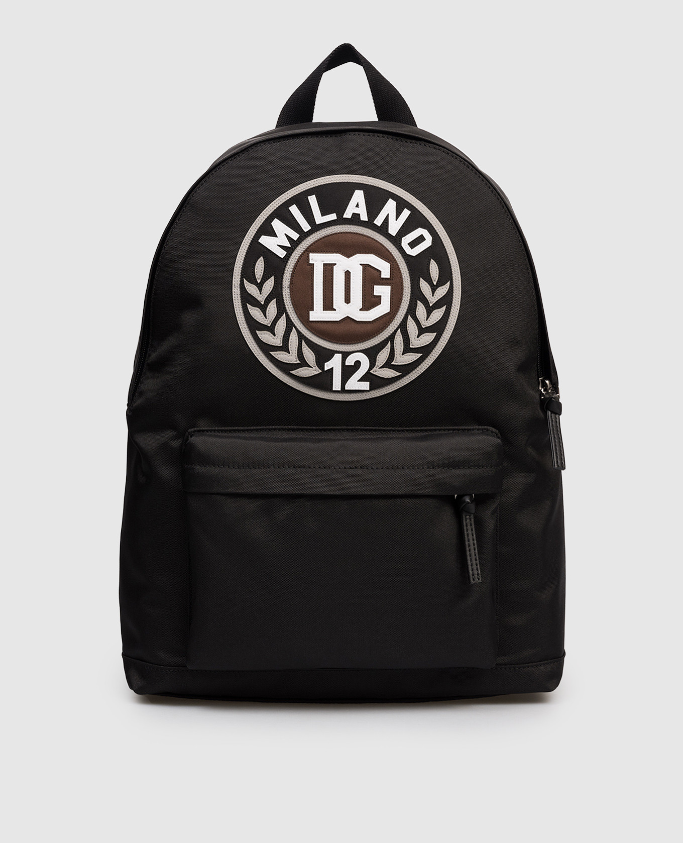 

Children's black backpack with DG brand applique Dolce&Gabbana