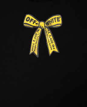 Off-White Children's black Industrial Logo T-shirt 44GAA001F26J009