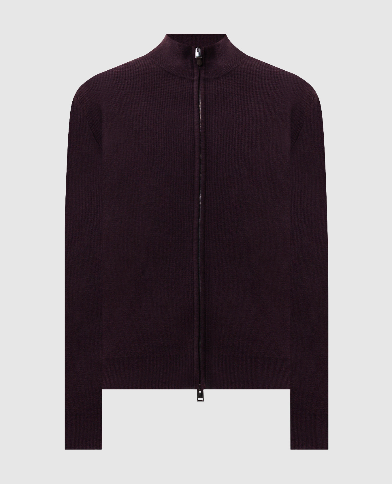Burgundy cashmere cardigan