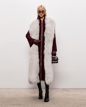 Elpidio Loffredo Grey fox fur vest VOL013AN20